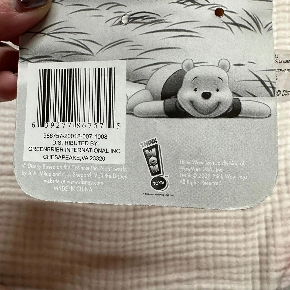 VTG 90s/00s Disney Winnie The Pooh Tigger Plush Slap Bracelet Cutie Cuff NEW